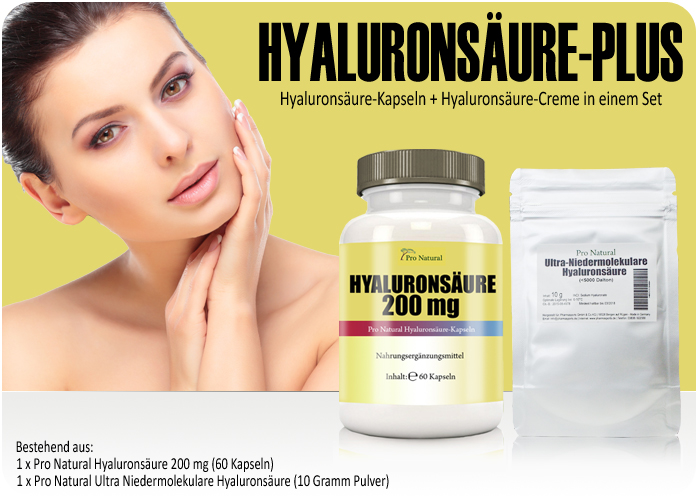 Pro Natural Hyalurons&auml;ure-Plus bei Pharmasports bestellen 