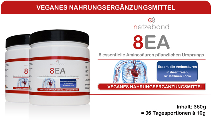 Netzeband 8EA - alle 8 essentiellen Aminosäuren Netzeband 8EA - alle 8 essentiellen Aminosäuren