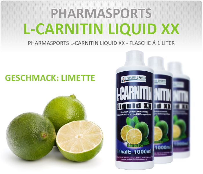 Pharmasports L-Carnitin Liquid XX - Flasche &aacute; 1000 ml