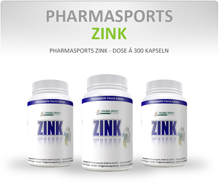 Pharmasports Zink - Dose &aacute; 300 Kapseln