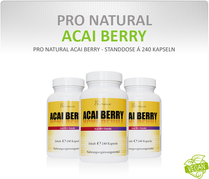 Pro Natural Acai Berry - Dose &aacute; 240 Kapseln