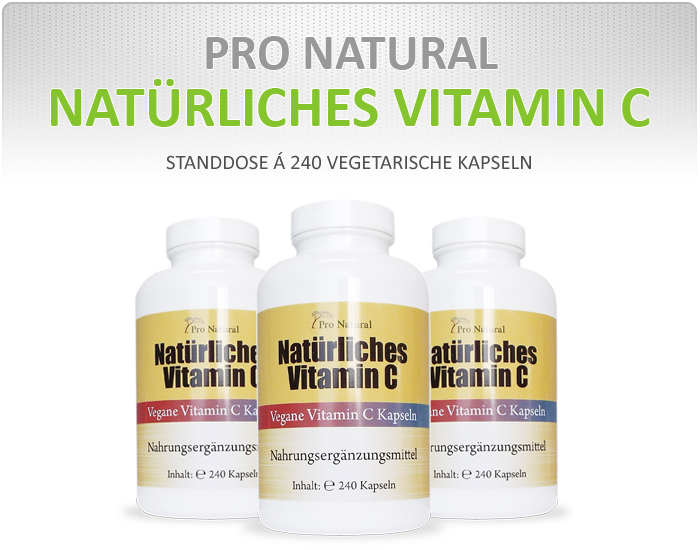 Pro Natural Nat&uuml;rliches Vitamin C - vegane Vitamin C Kapseln