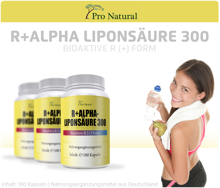 Pro Natural R (+) Alpha-Liponsäure - Dose á 100 Kapseln Pro Natural R (+) Alpha-Liponsäure - Dose á 100 Kapseln