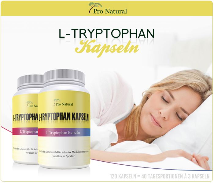 Pro Natural L-Tryptophan Kapseln - Dose &aacute; 120 Kapseln 