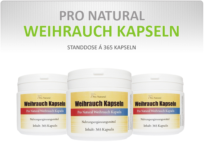 Pro Natural Weihrauch Kapseln - Dose &aacute; 365 Kapseln