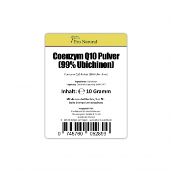 Pro Natural Coenzym Q10 Pulver